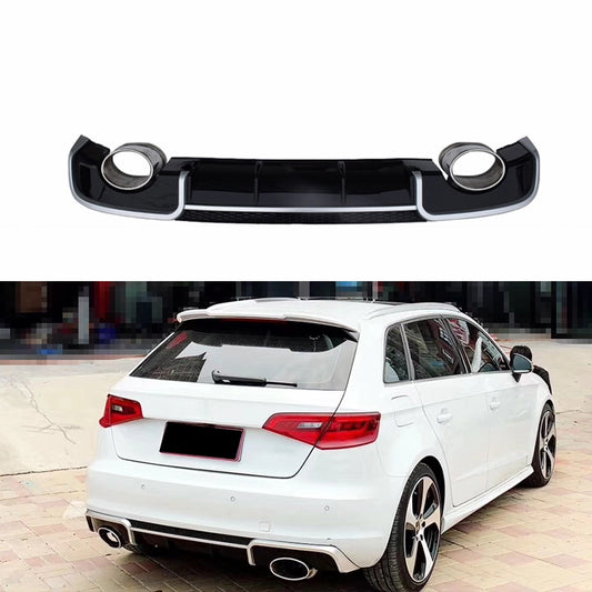 2013-2016 Audi A3 RS3 rear diffuser