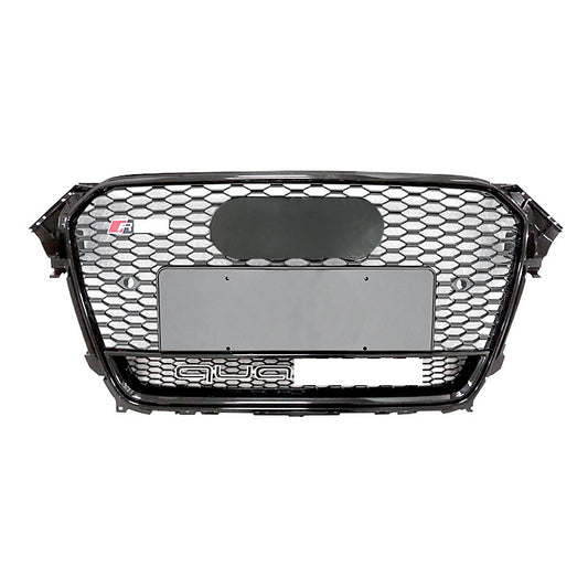 2013-2016 RS4 Style ABS Honeycomb Grille For Audi A4L/S4 B8.5 BLACK FRAME BLACK NET