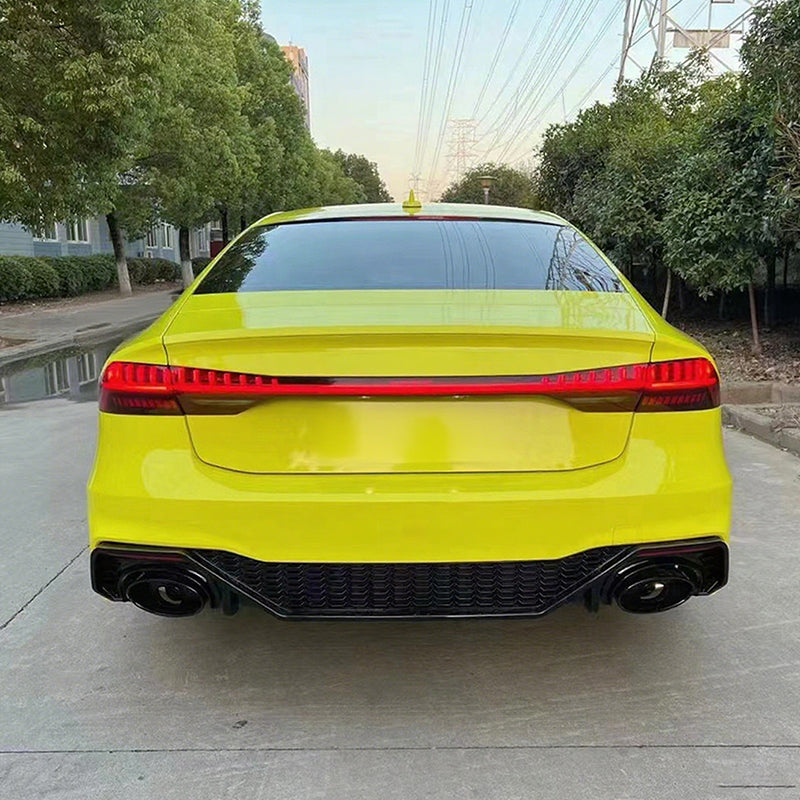 2019-2023 Audi S7 C8 diffuser with exhaust tips