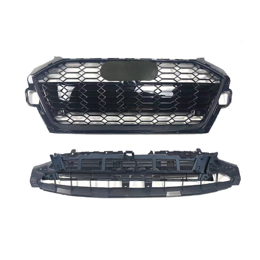 2020-2024 RS4 Style ABS Honeycomb Grille For Audi A4L/S4 B9.5