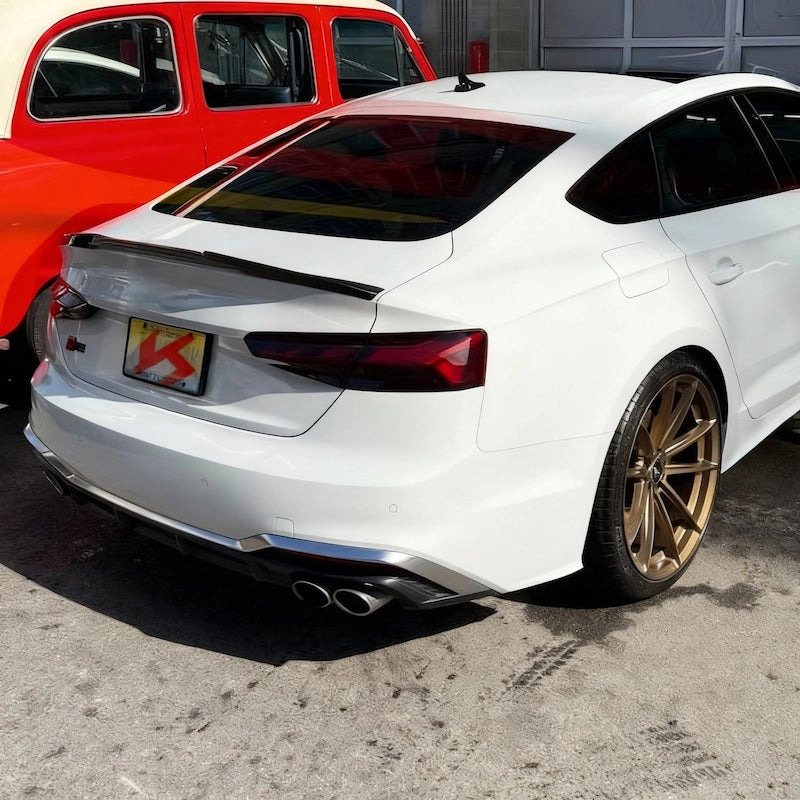 2020+ Audi B9.5 A5 S5 RS5 V Style Real Carbon Fiber Trunk Spoiler