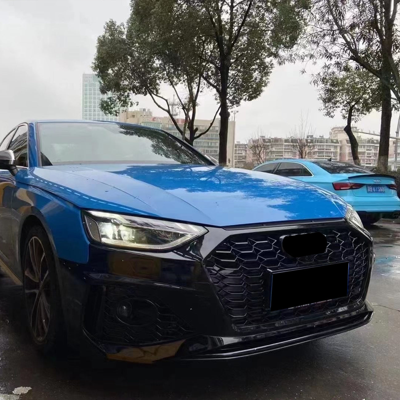 2024 Audi S4 B9.5 direct-replacement RS4 front bumper