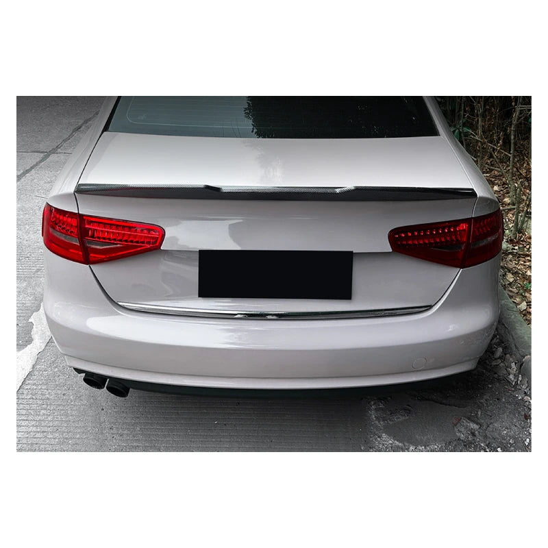 Audi A4 S4 B8.5 PSM Style Trunk Spoiler - Installed Rear View