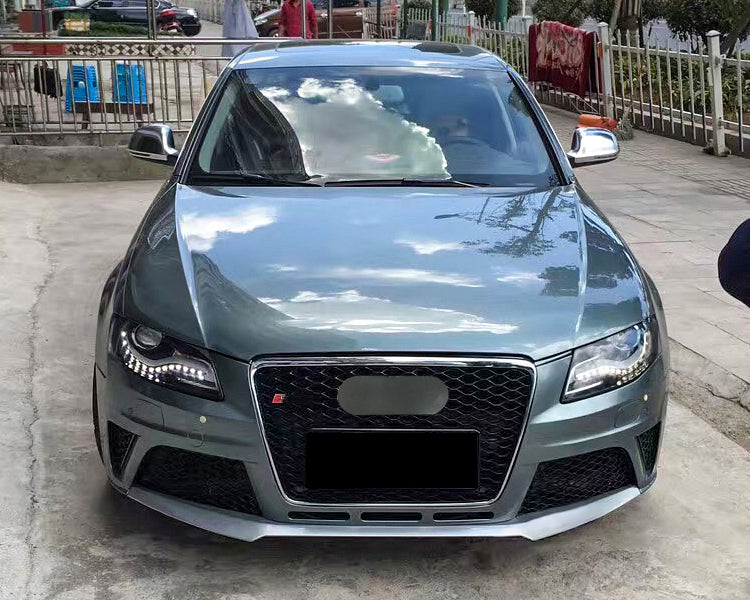 A4 B8 RS4 front bumper conversion kit packaged from US stock