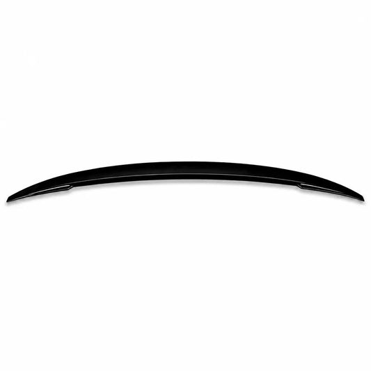 2017-2024 Audi A4 S4 ABT Style Trunk Spoiler Gloss Black - White Background Product Display