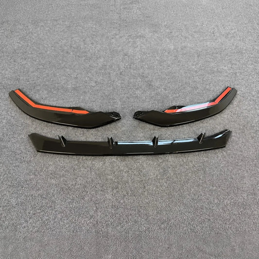 2020-2025 Audi A4 S4 ABT Lip and Canard Kit Matte Carbon - Texture Detail