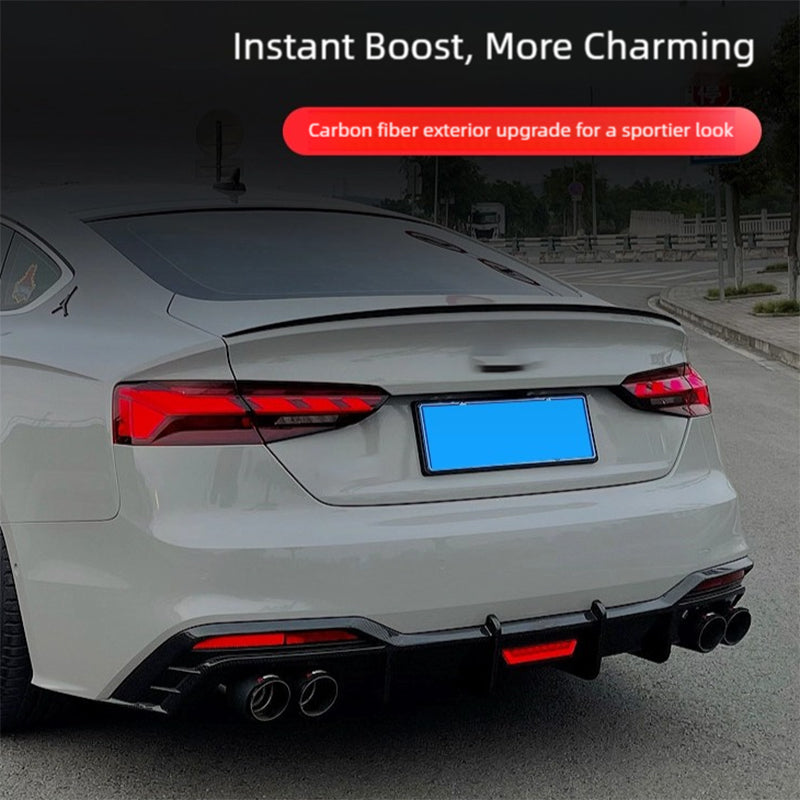 Audi A5 B9.5 diffuser with tailpipe