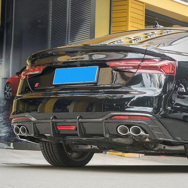 Audi A5/S5 B9.5 rear diffuser with tailpipe
