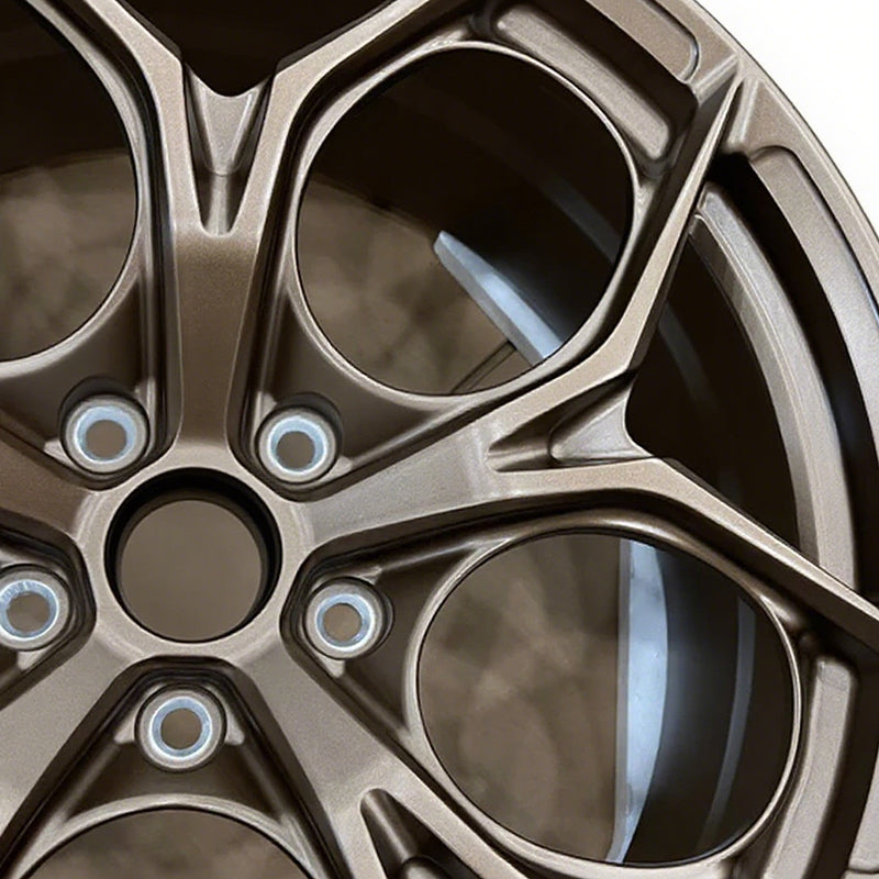 Bronze Audi wheels