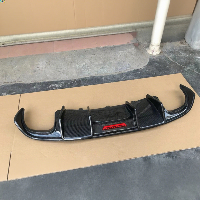 Carbon fiber rear diffuser for Audi S5 B8