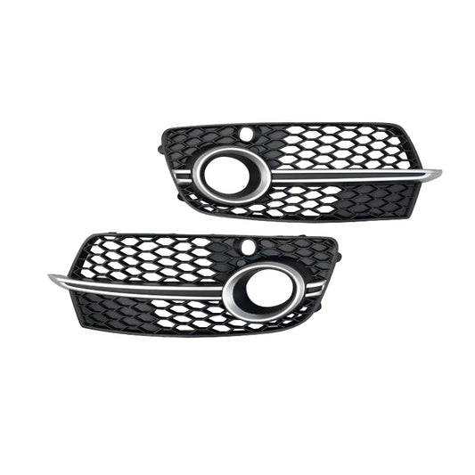 Fast 3 - 7 day shipping two - tone stripe fog light grilles for 2013 - 2018 Audi Q5 8R.5