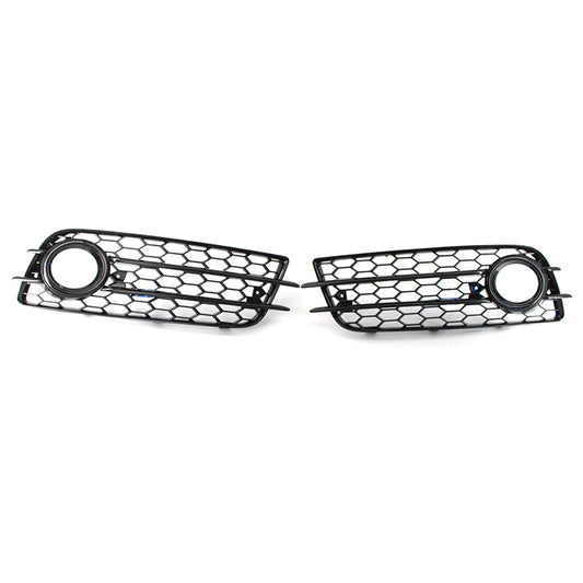 Fast FedEx shipping black fog light grilles for 2008-2012 Audi A4 B8 S-Line