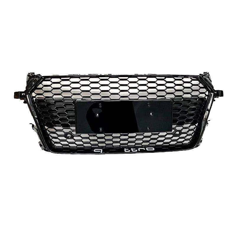 Gloss black grille installation for Audi TT