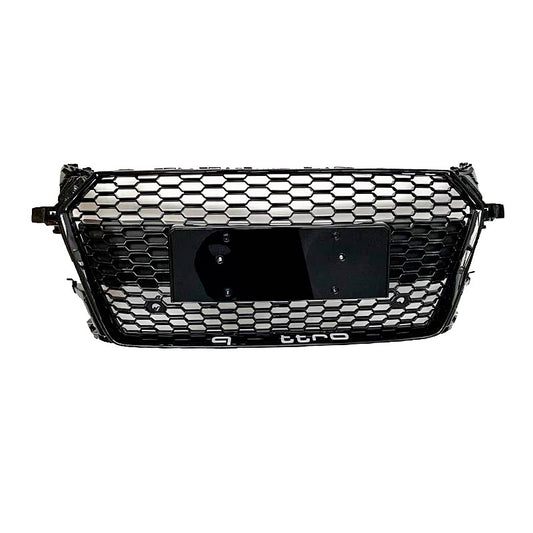 Gloss black grille installation for Audi TT