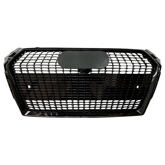 Glossy Black Custom Grille For Audi A4L/S4 B9 2017-2019