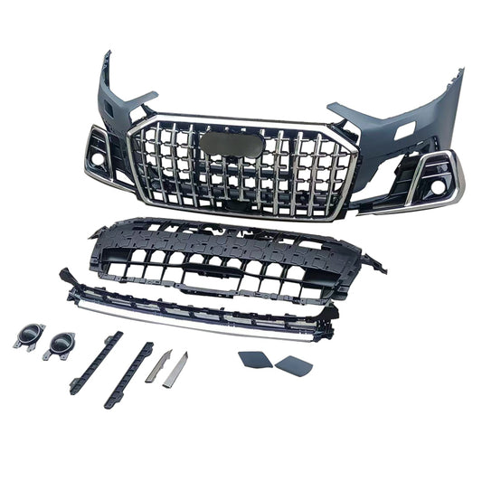 Luxury chrome-trimmed front bumper for Audi A8