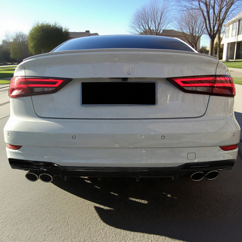 Quad exhaust tips for Audi A3 8V.5 Sedan