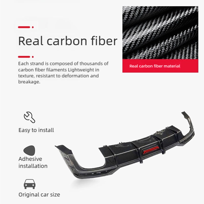 carbon fiber rear diffuser for Audi S5 B9.5