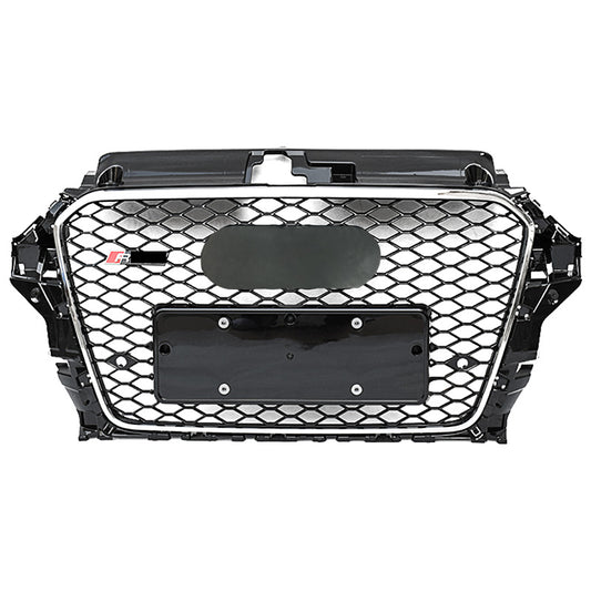 glossy black honeycomb grille for 2015 Audi S3