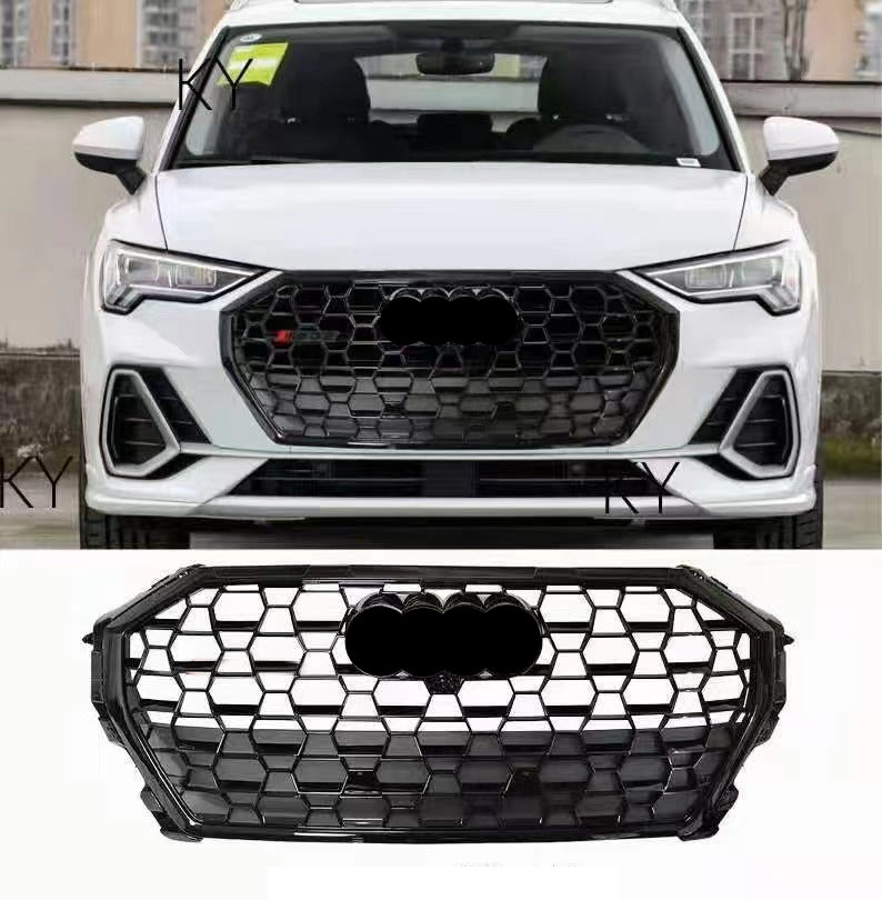 no-drill installation Audi for SQ3 gloss black grille