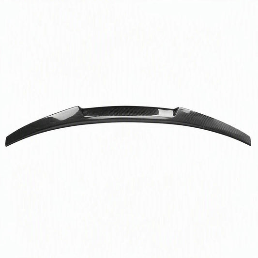 2014-2016 Audi A3 S3 Carbon Fiber V Style Trunk Spoiler 8V - Studio Shot White Background