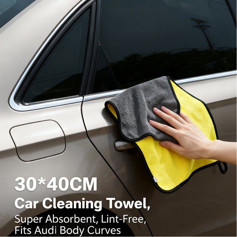 6 Pack 30x40 CM Microfiber Car Cleaning Towels - Lint-Free & Super Absorbent Auto Detailing Cloths for Washing, Drying, Polishing