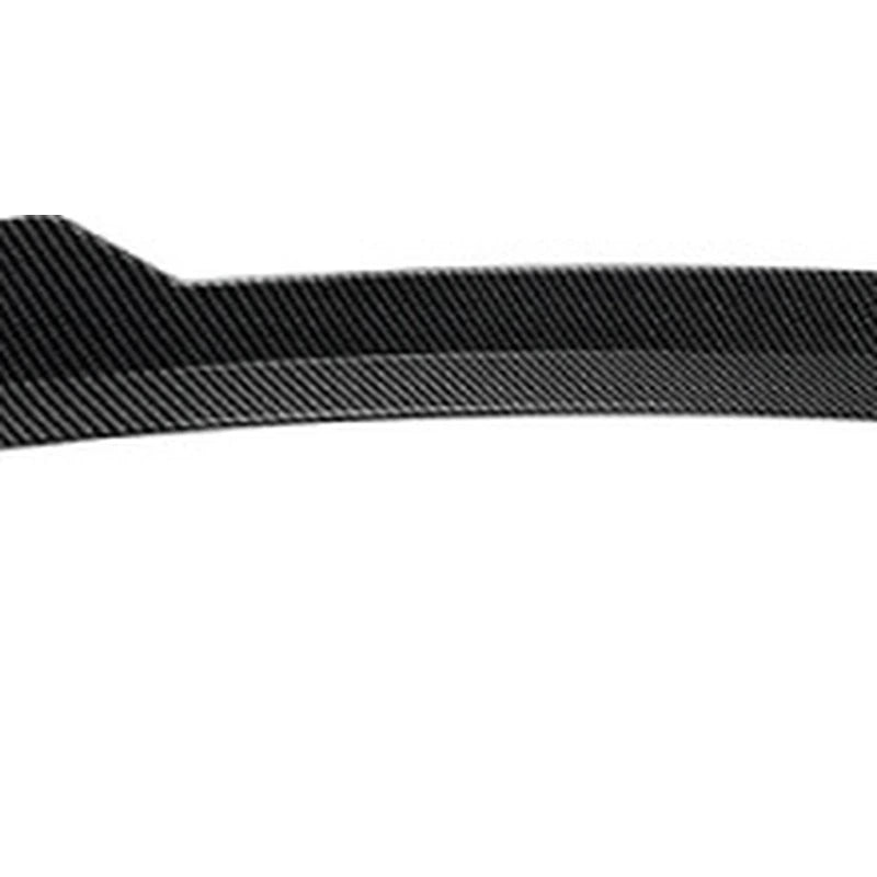 Audi A3 8V Sportback Rear Roof Spoiler Carbon Fiber Look - Close-Up of the Twill Weave Surface on a 2014-2020 A3