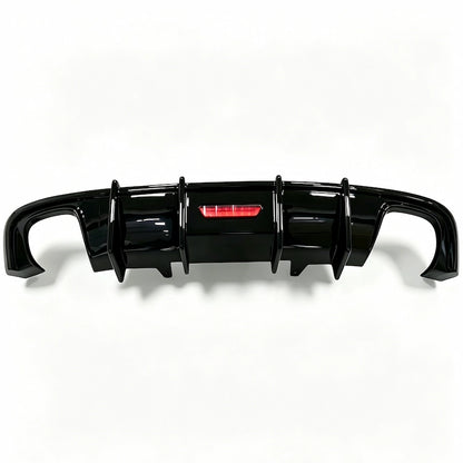 2017-2019 For Audi A4 S4 B9 S-Line K-Style Rear Diffuser Lip + Black Exhaust Tips
