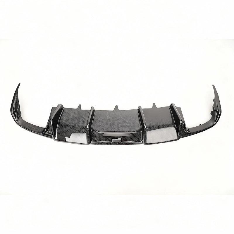 - 2012-2015 Audi A7/S7 C7 Carbon Fiber Rear Diffuser with LED Light & Quad Tips