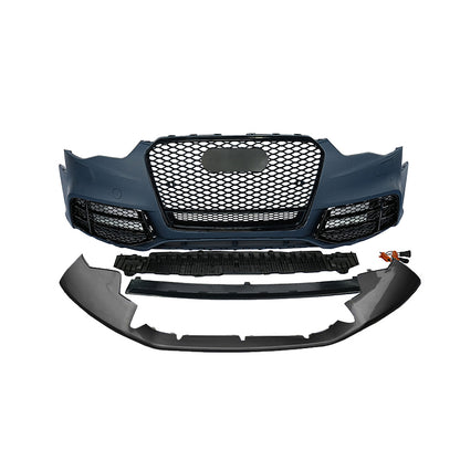 2012-2016 RS5 Style Front Bumper For Audi A5/S5 B8.5 / Honeycomb Grille
