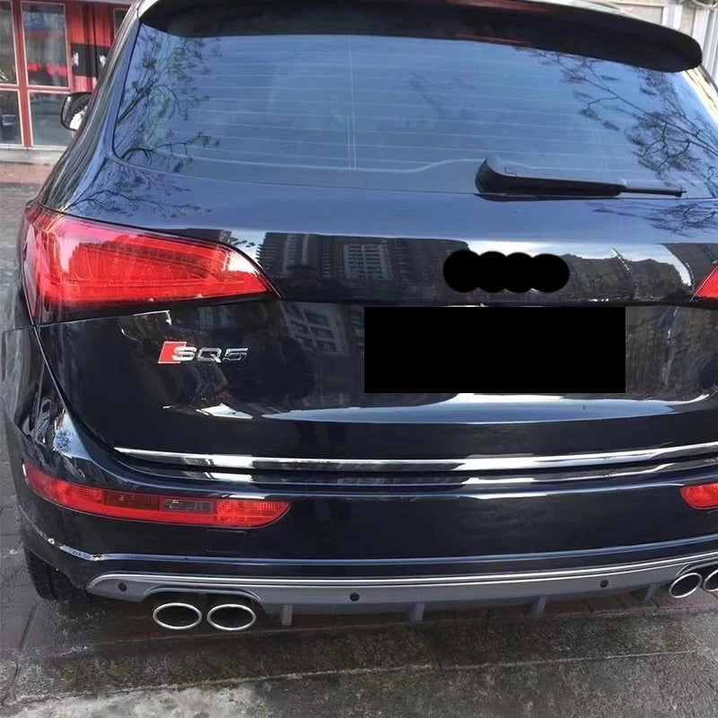 2013-2018 For Audi Q5 8R.5 S-Line SQ5 Style Rear Diffuser With Exhaust Tips