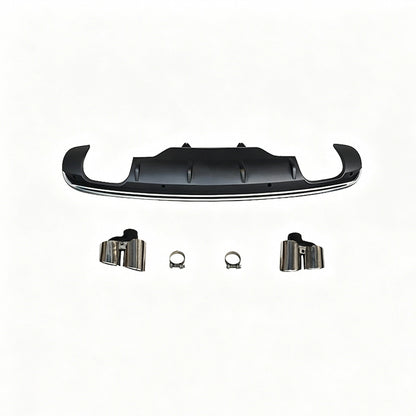 2013-2018 For Audi Q5 8R.5 S-Line SQ5 Style Rear Diffuser With Quad Exhaust Tips