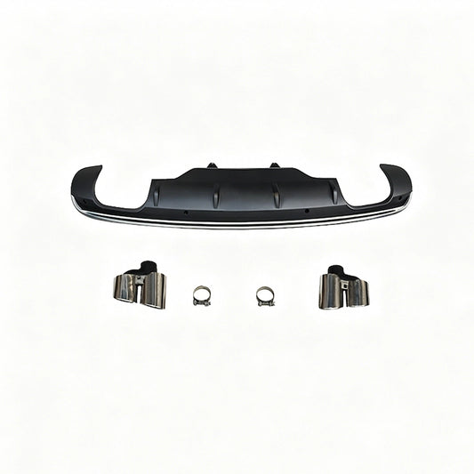 2013-2018 For Audi Q5 8R.5 S-Line SQ5 Style Rear Diffuser With Quad Exhaust Tips