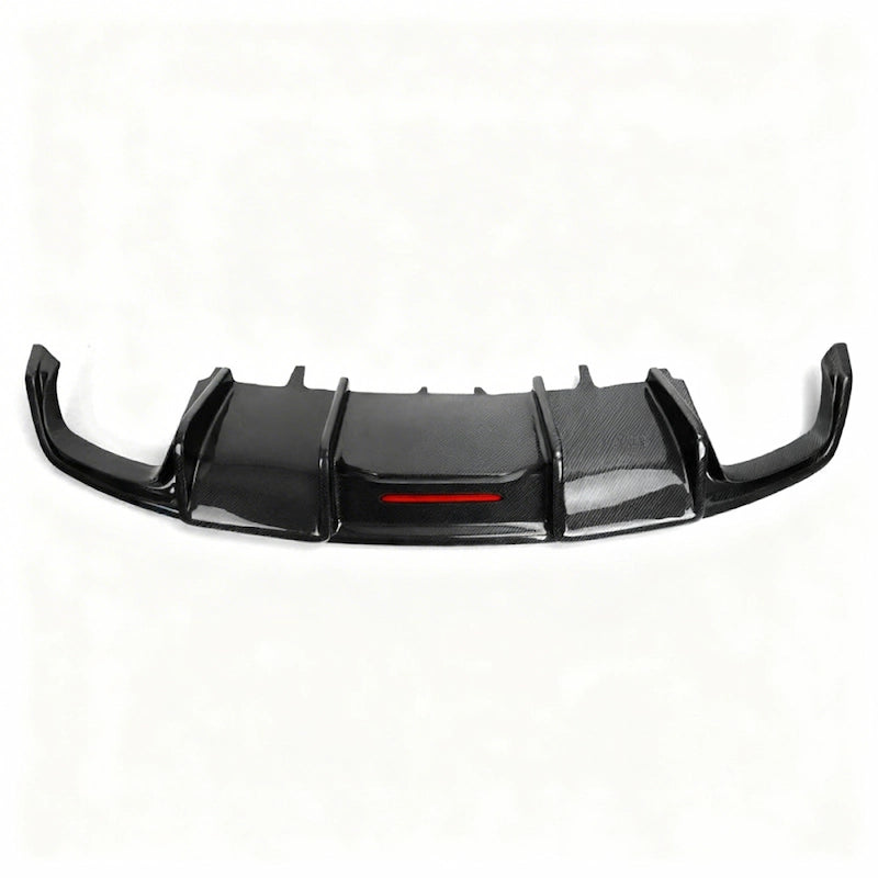 2016-2018 Audi A7/S7 C7.5 Carbon fiber rear diffuser w/ LED + Quad Tips