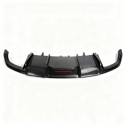 2016-2018 Audi A7/S7 C7.5 Carbon fiber rear diffuser w/ LED + Quad Tips