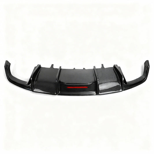 2016-2018 Audi A7/S7 C7.5 Carbon fiber rear diffuser w/ LED + Quad Tips