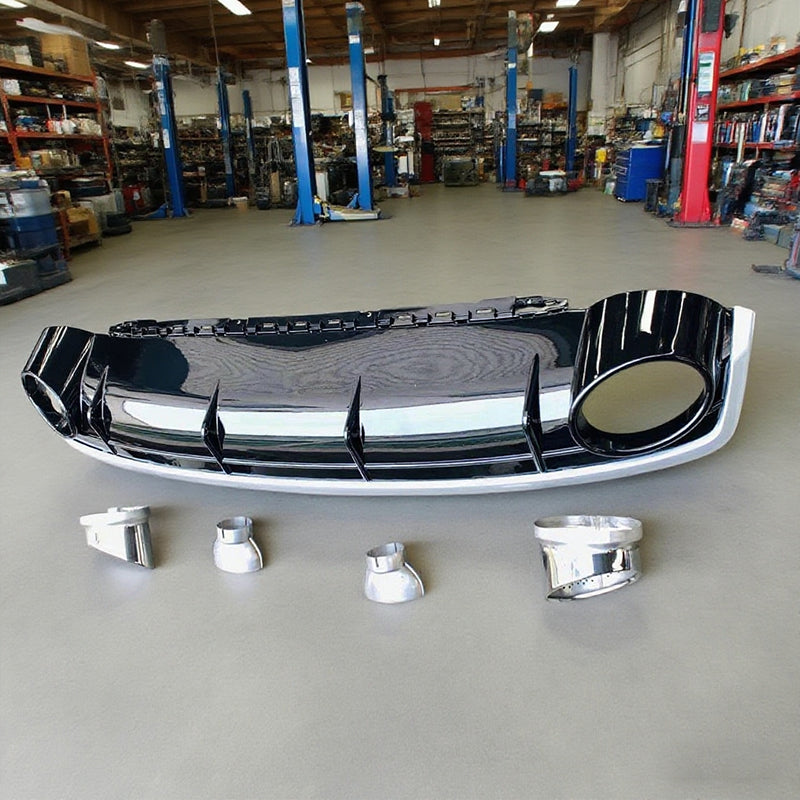  2016-2019 SQ7 4M diffuser with tailpipe