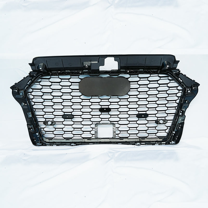 2017-2019 Audi A3/S3 8V.5 RS3 Style Grille / ACC Hole & Rings -Black/Silver/Carbon Fiber Style