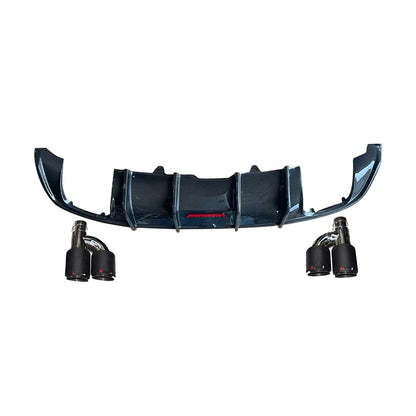 2017-2019 Audi A5 B9 S-Line carbon fiber rear diffuser