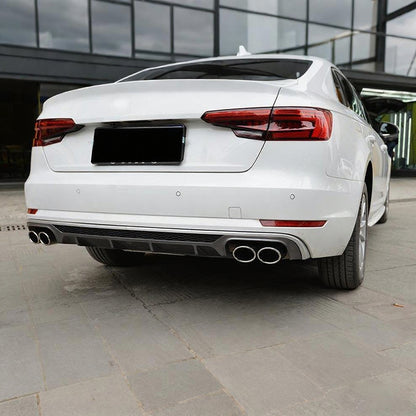 2017 Audi A4 B9 OEM-grade rear diffuser conversion