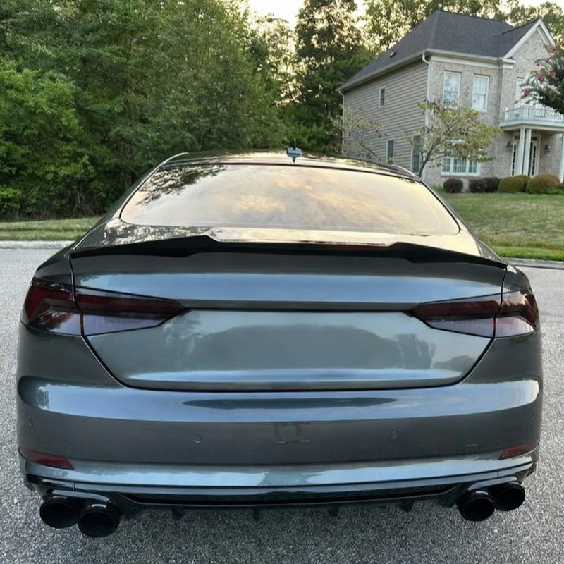 2018-2019 Audi A5 S5 RS5 B9 V Style Real Carbon Fiber Trunk Spoiler