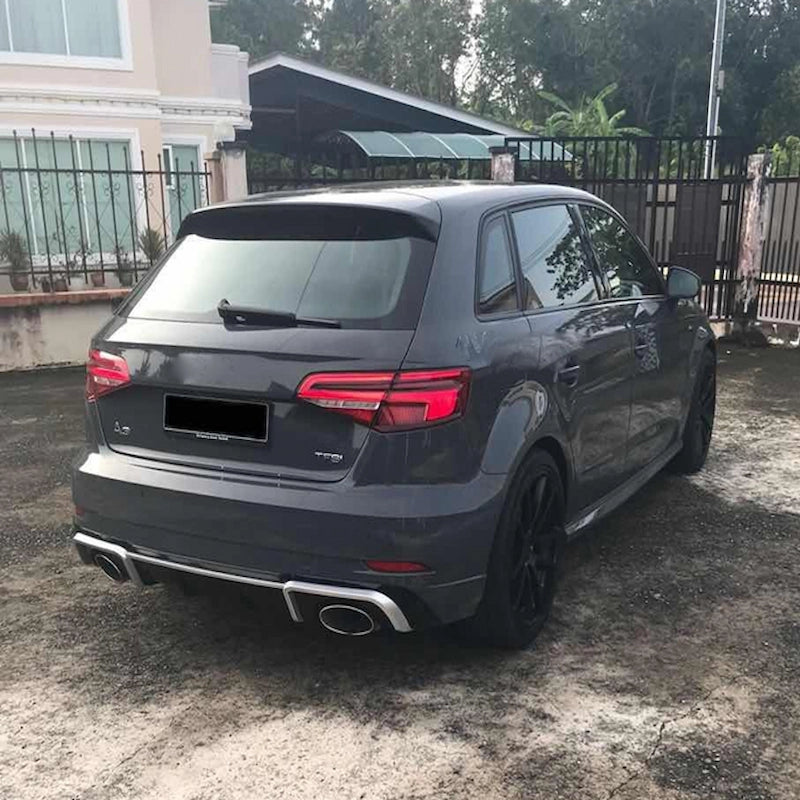 2018 Audi A3 8V.5 S-Line Black Rear Diffuser