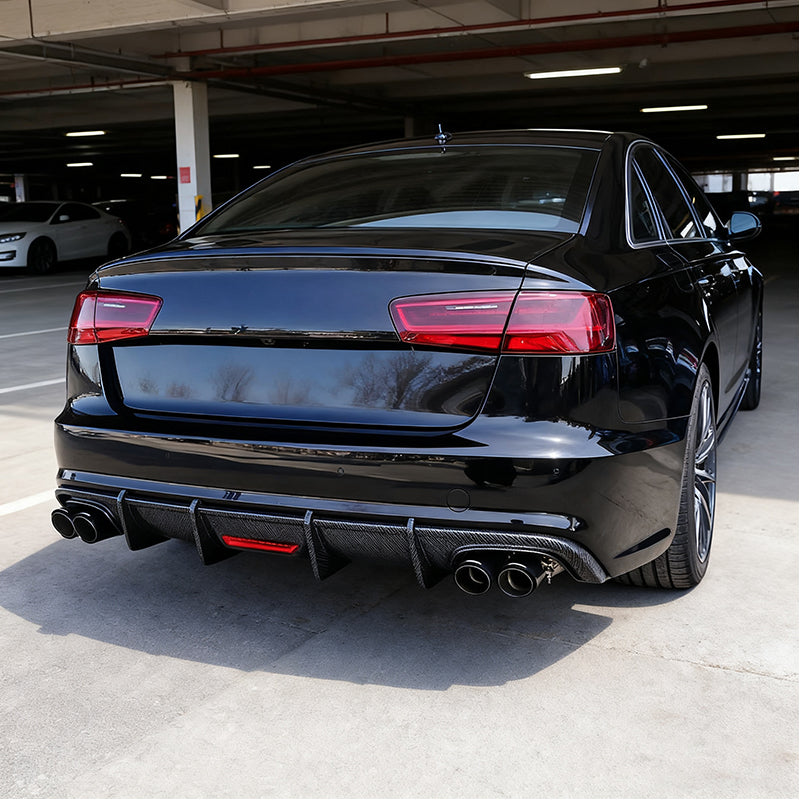 2018 Audi S6 C7.5 rear diffuser with tailpipe fast shipping