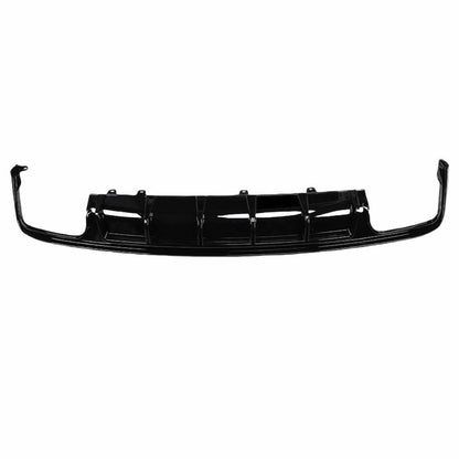 2019-2025 For Audi A6 C8 S-Line Blade-Style Rear Diffuser-Gloss Black & Carbon Look