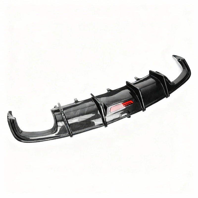 2019-2025 Audi A6/S6 C8 audi a6 carbon fiber rear diffuser with LED Light