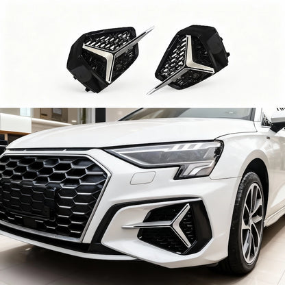 2020-2024 For Audi A3 8Y S-Line Honeycomb Fog Grilles | Direct Fit