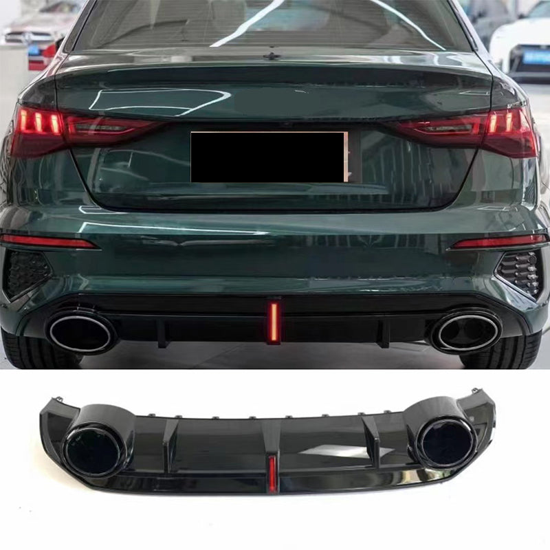 2020-2024 rear diffuser for Audi A3