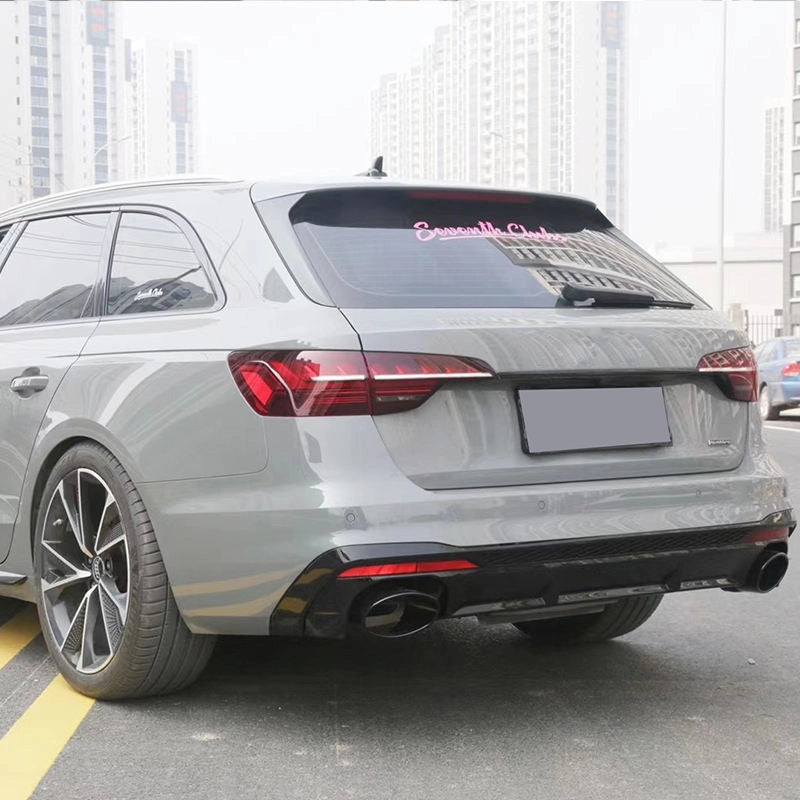 2023 Audi S4 B9.5 gloss black rear diffuser lip bumper 