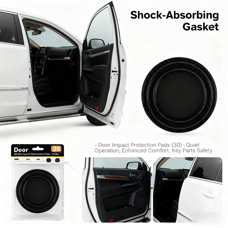 30 Pack Car Door Shock-Absorbing Gasket - Noise Reduction & Component Protection for Quieter Closure