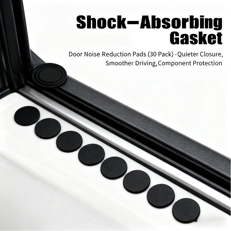 30 Pack Car Door Shock-Absorbing Gasket - Noise Reduction & Component Protection for Quieter Closure